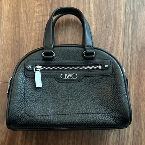 MICHAEL Michael Kors Williamsburg Extra Small Bowling Crossbody Bag Black - Picture 7 of 12